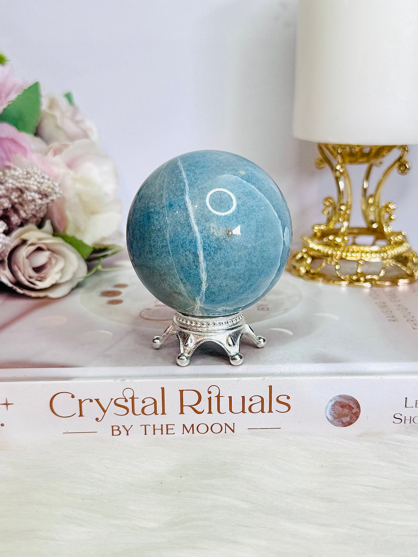 Super Stunning High Grade Natural Trolleite Sphere On Stand 238grams