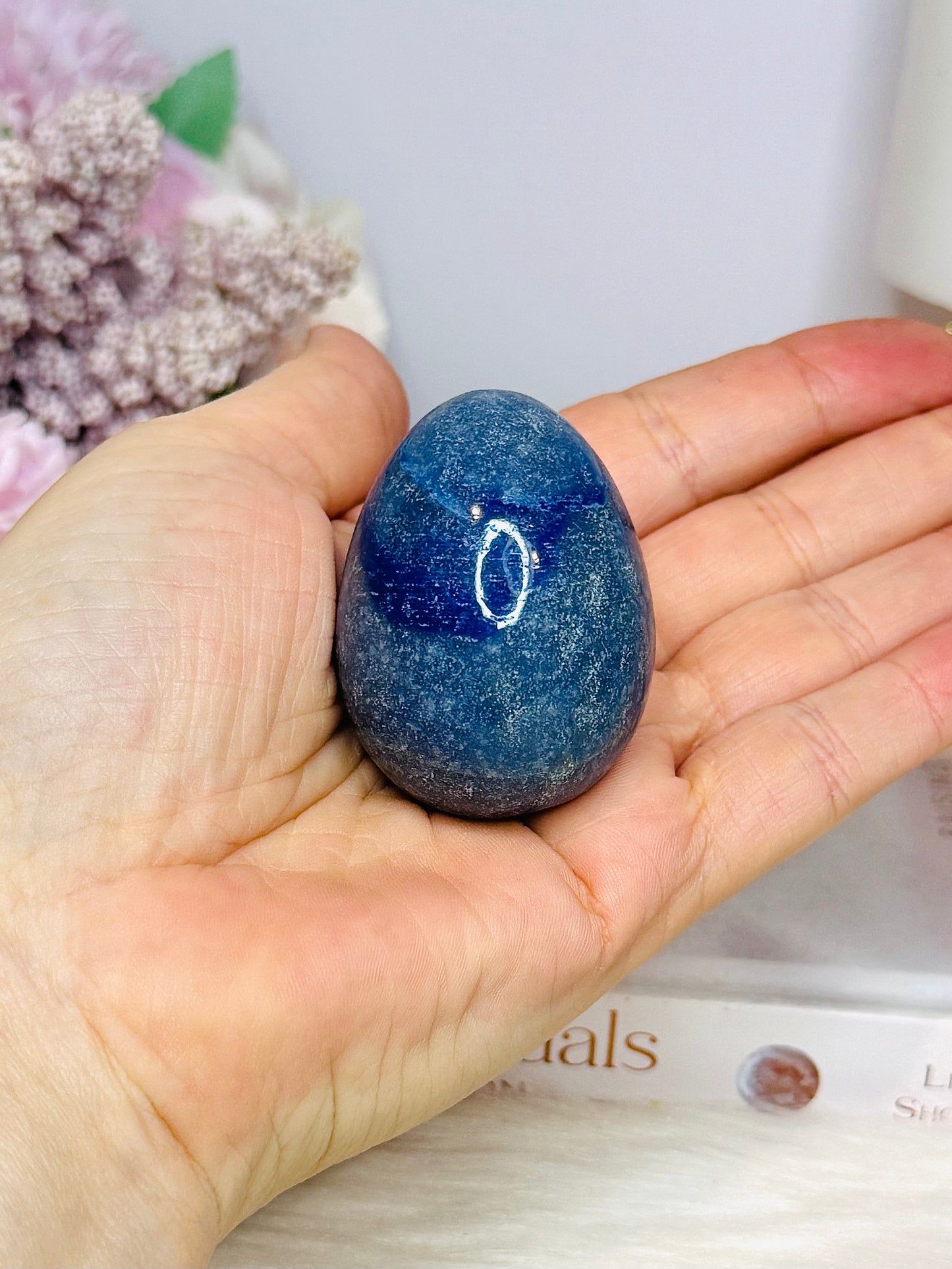 Blue Aventurine Egg On Stand 6cm