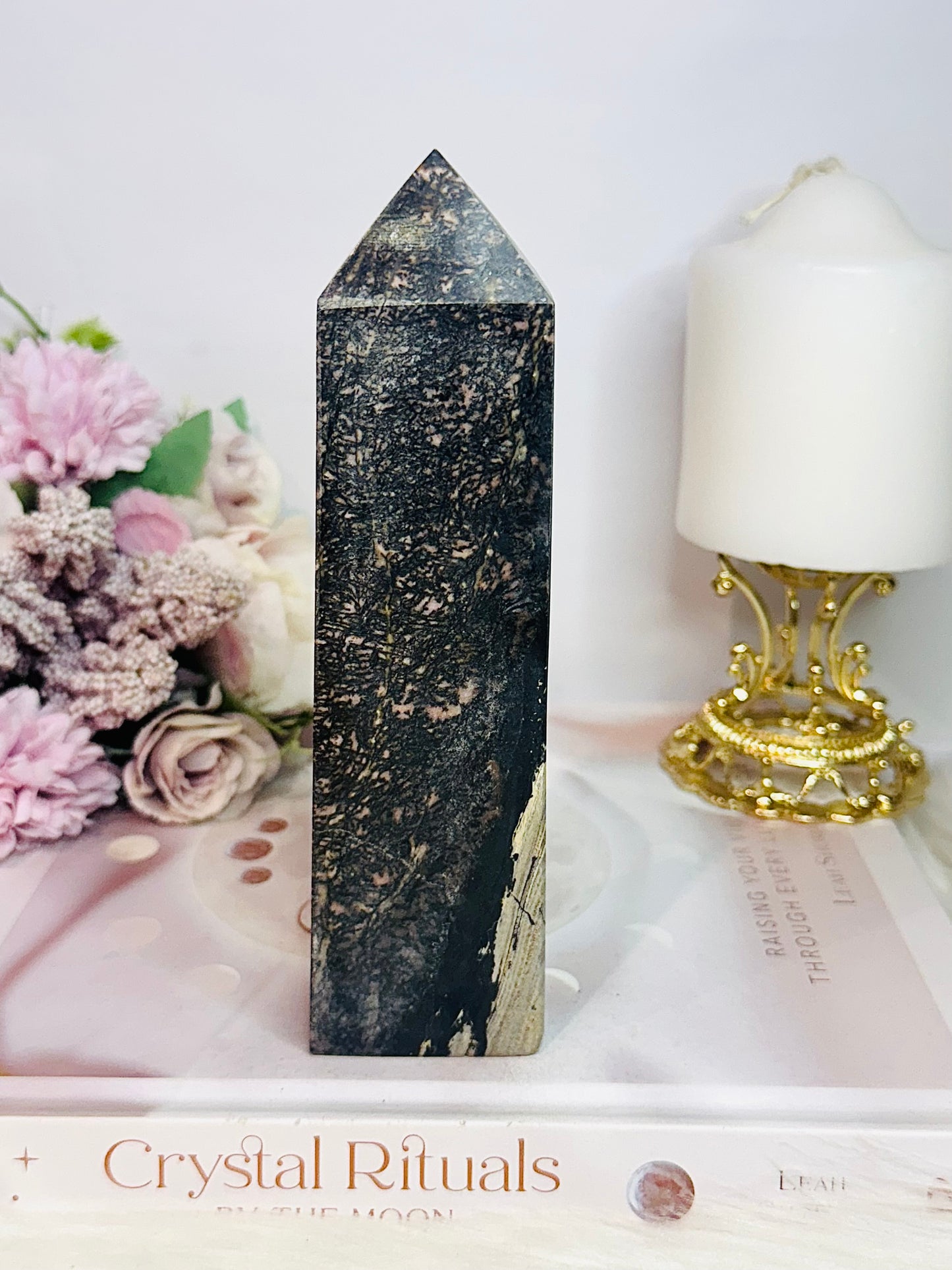 Large Rhodonite Tower | Generator 16.5cm