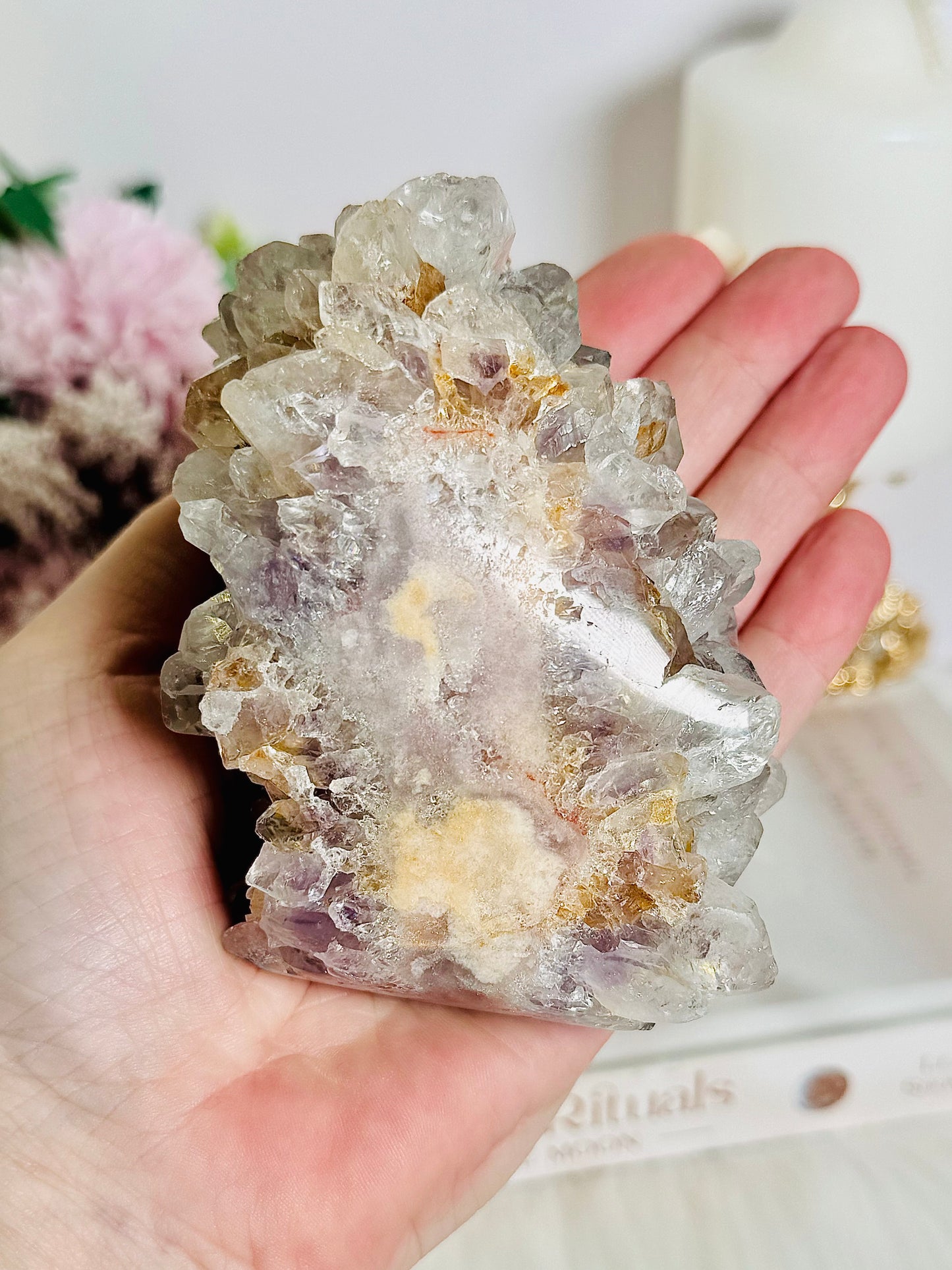 Classy & Fabulous Large 542gram Natural Druzy Pink Amethyst Freeform