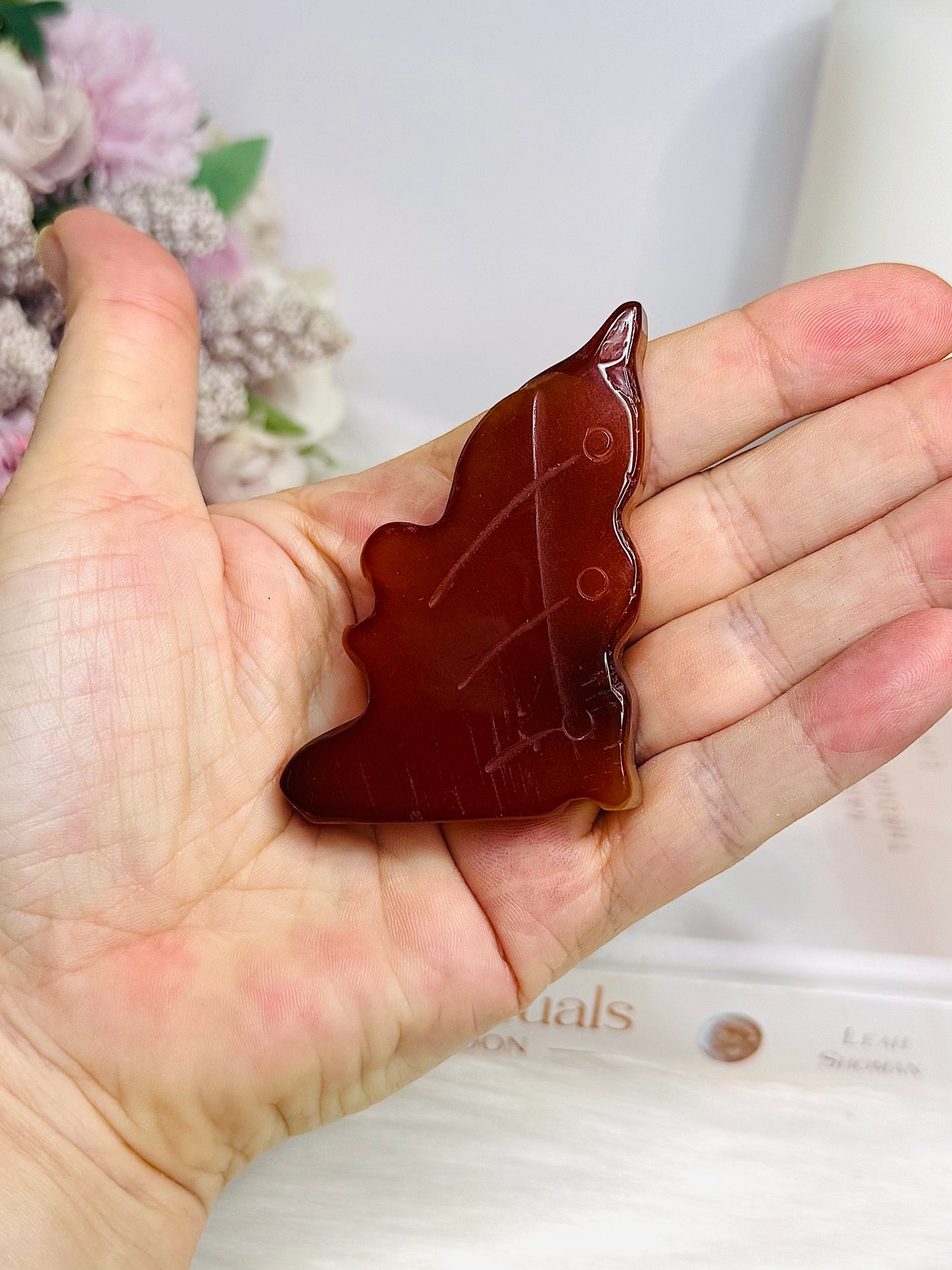 Carnelian Carved Fairy 6.5cm