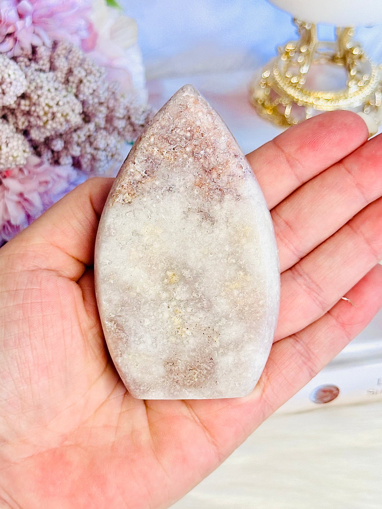Beautiful 9cm Chunky Druzy Pink Amethyst Flame | Freeform From Brazil