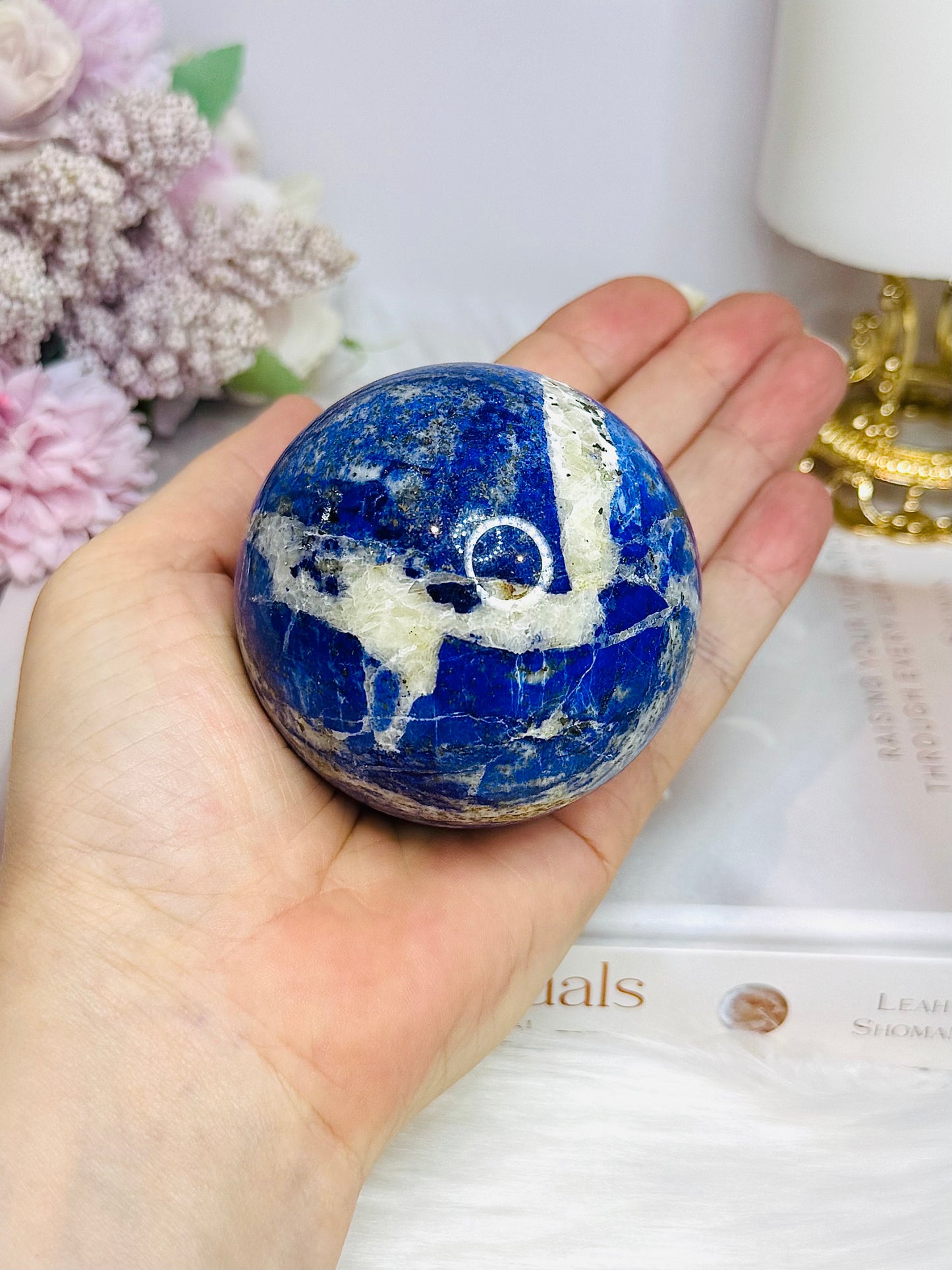 Large Lapis Lazuli Sphere on Stand 437g