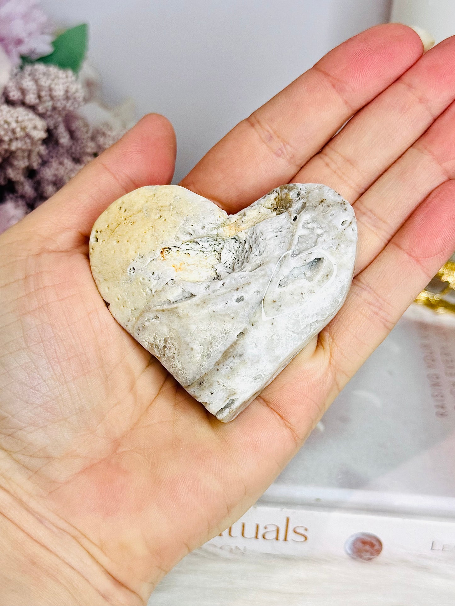 Sphalerite Carved Heart 6.5cm