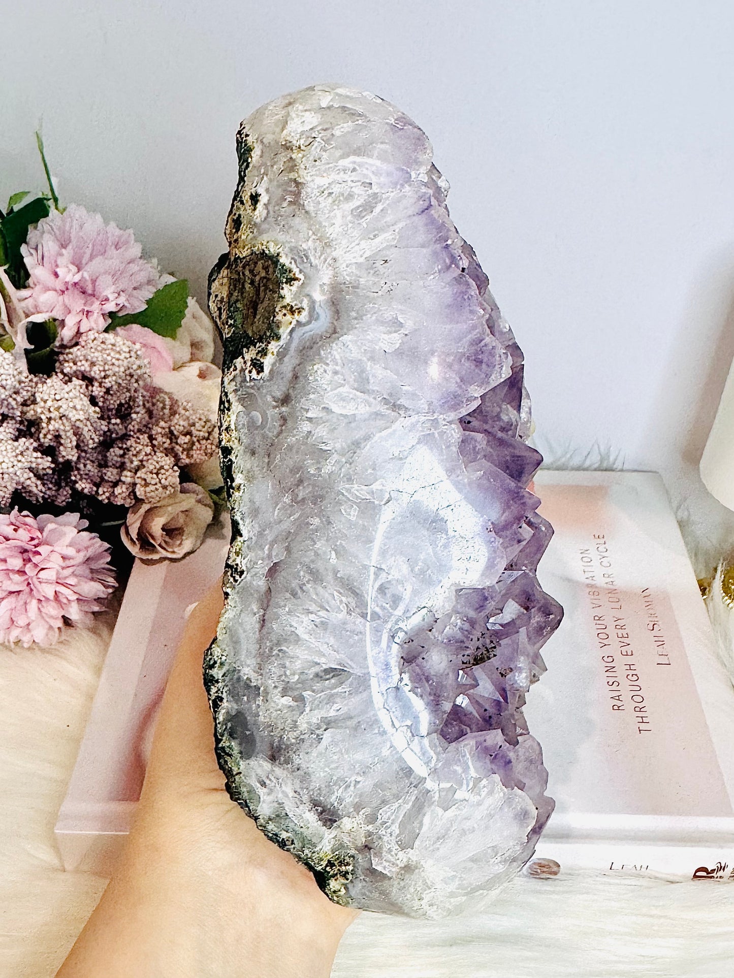 Large Chunky 1.42KG 19cm Amethyst Natural Cluster From Brazil