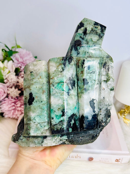 ⚜️ COLLECTORS PIECE ⚜️Huge Natural Emerald Specimen 1.6KG
