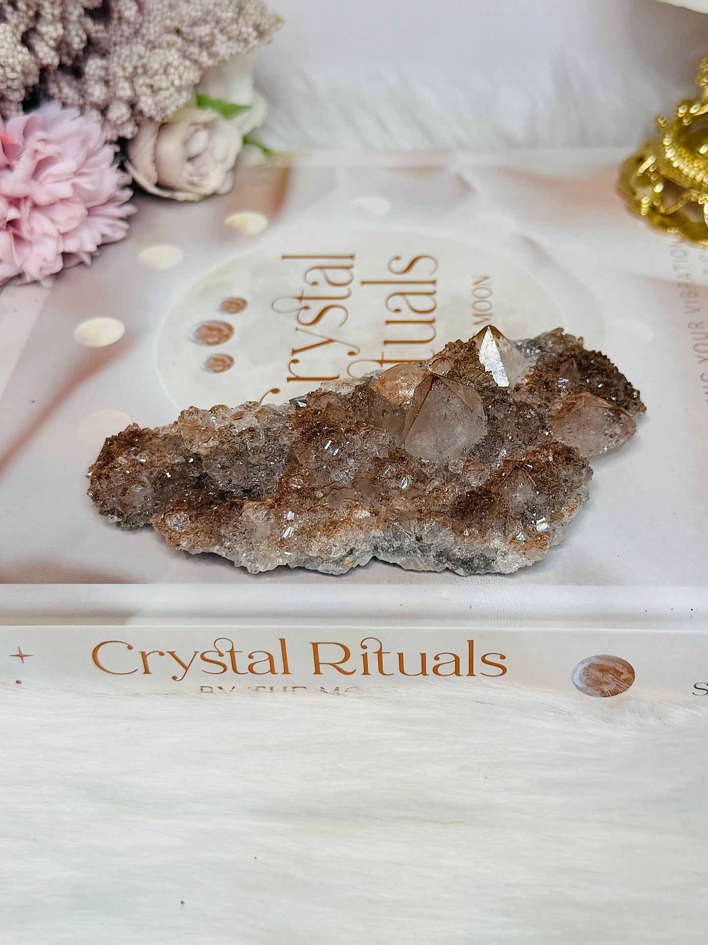 Red | Brown Amethyst Cluster 12cm