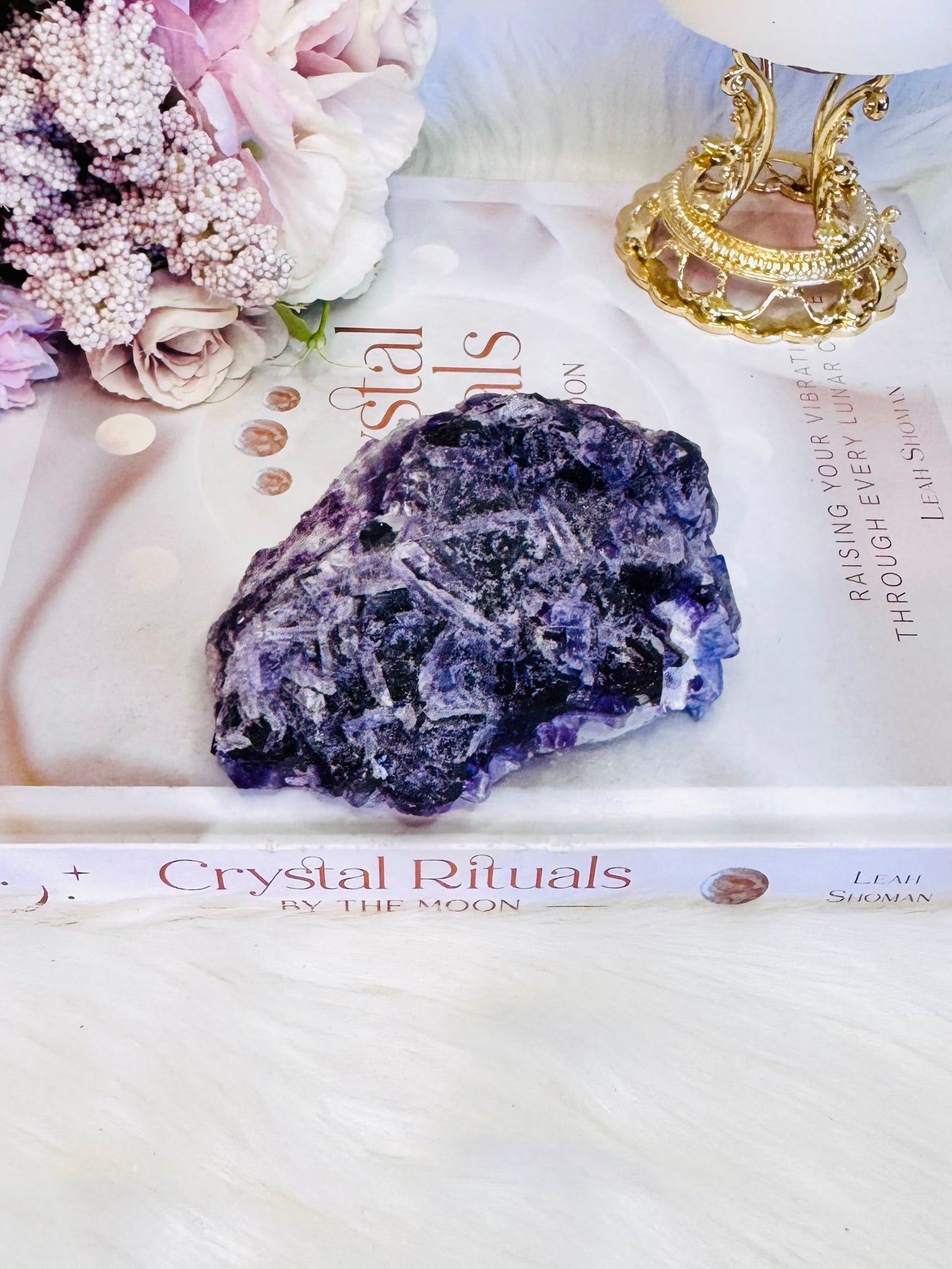 Stunning 353gram Natural Purple Fluorite Specimen