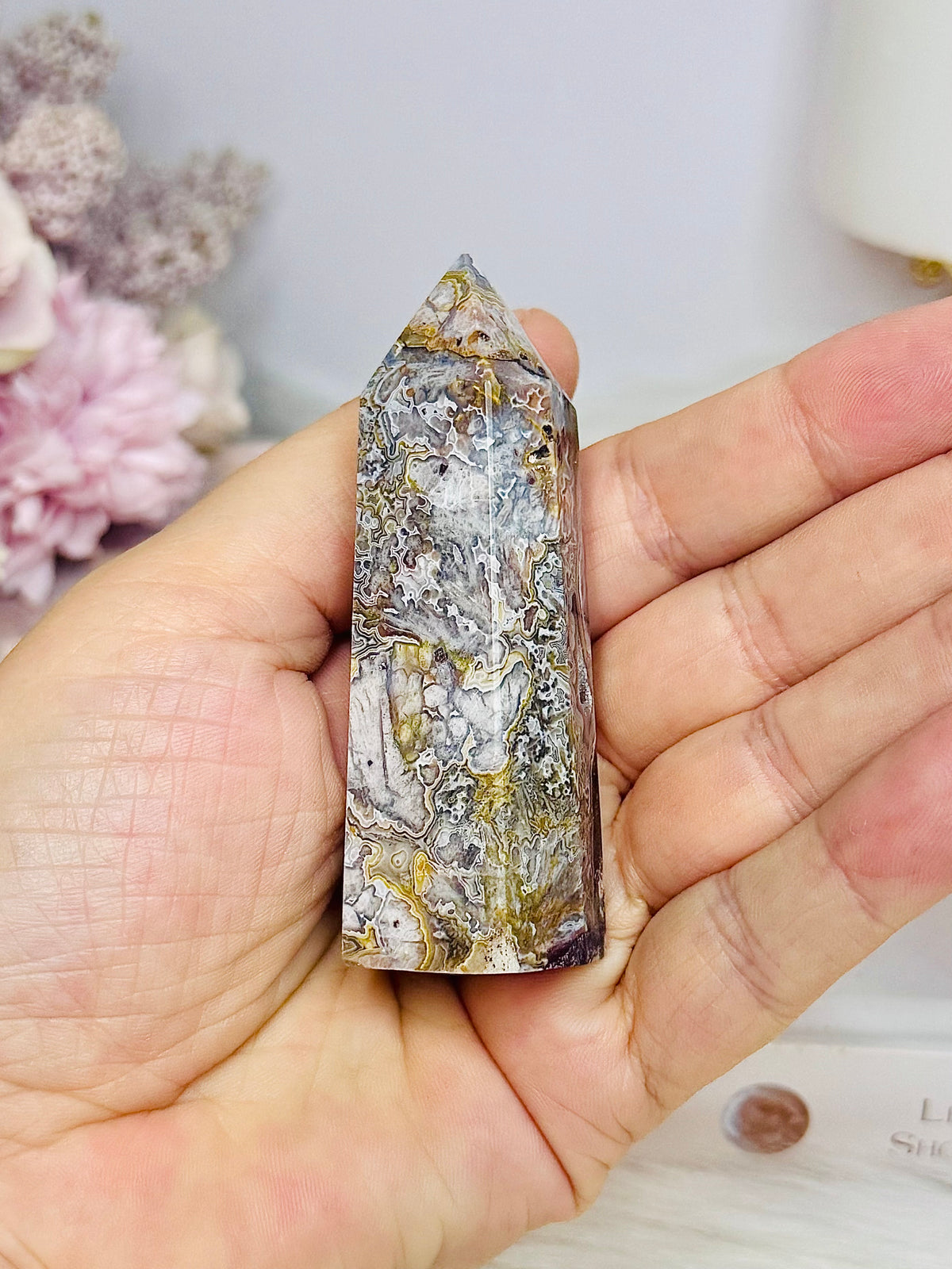 Mexican Agate Tower 7.5cm