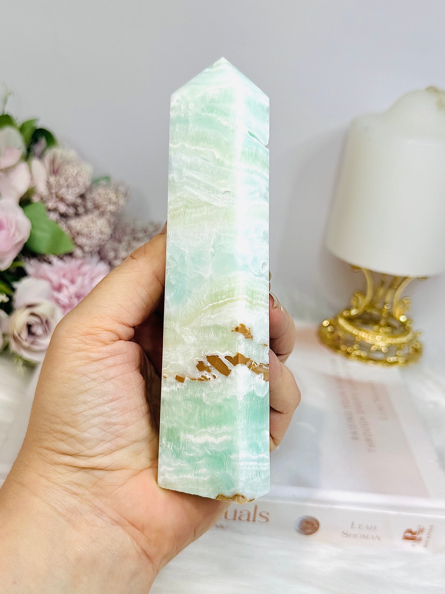 Caribbean Calcite Tower 14cm