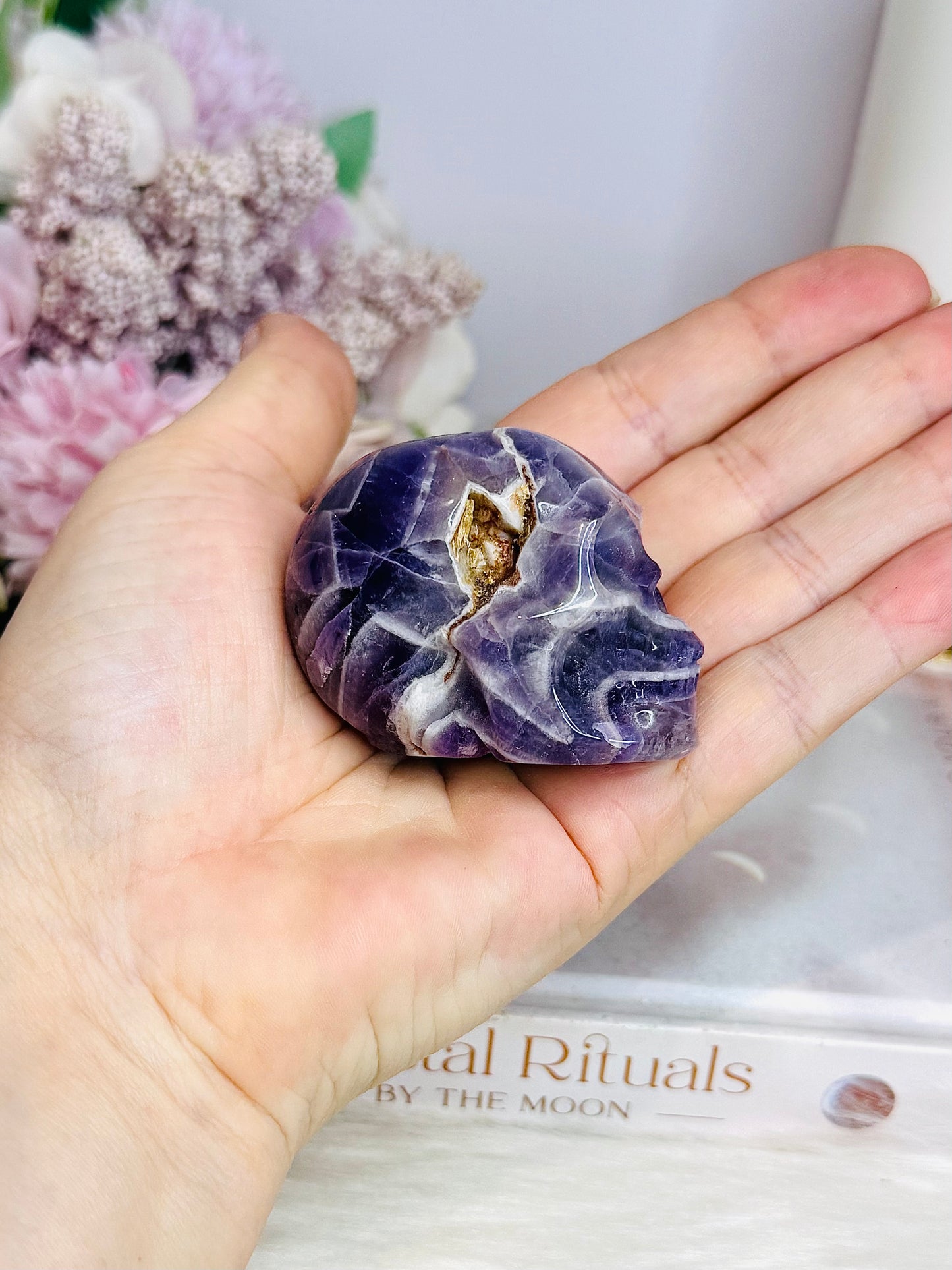 Dream | Chevron Amethyst Skull 6cm