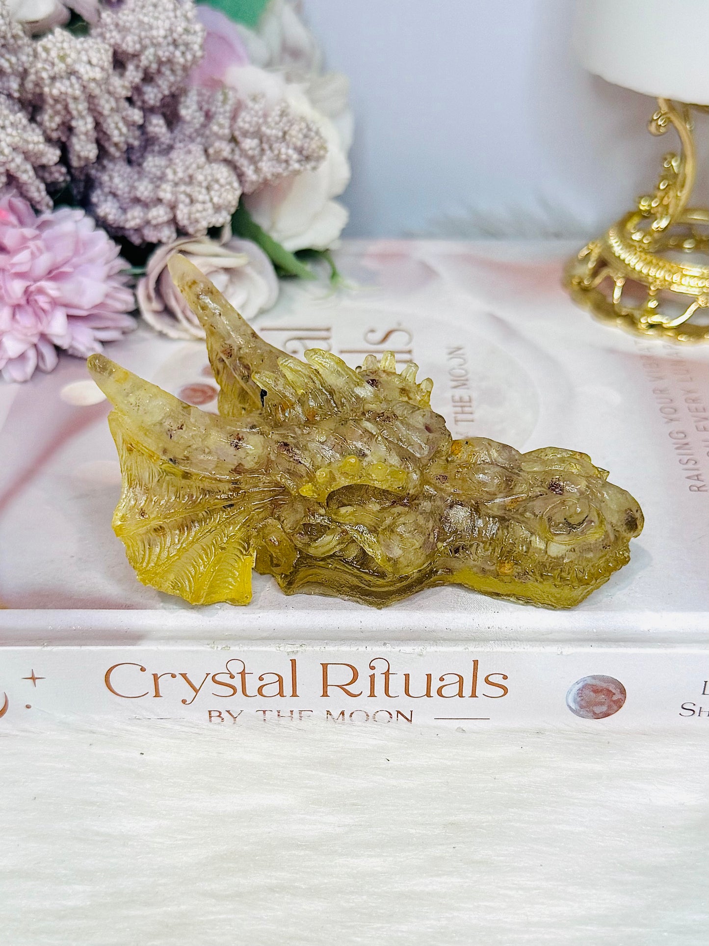 Super Seven Filled Resin Dragon 9cm
