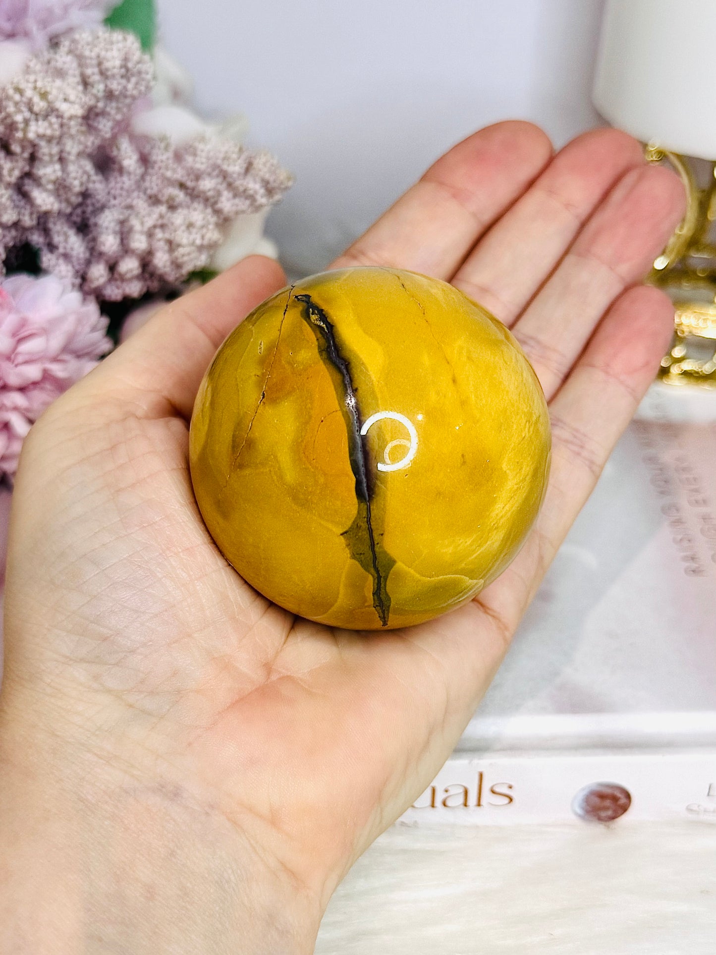 Mookaite Jasper Sphere on Stand 283g