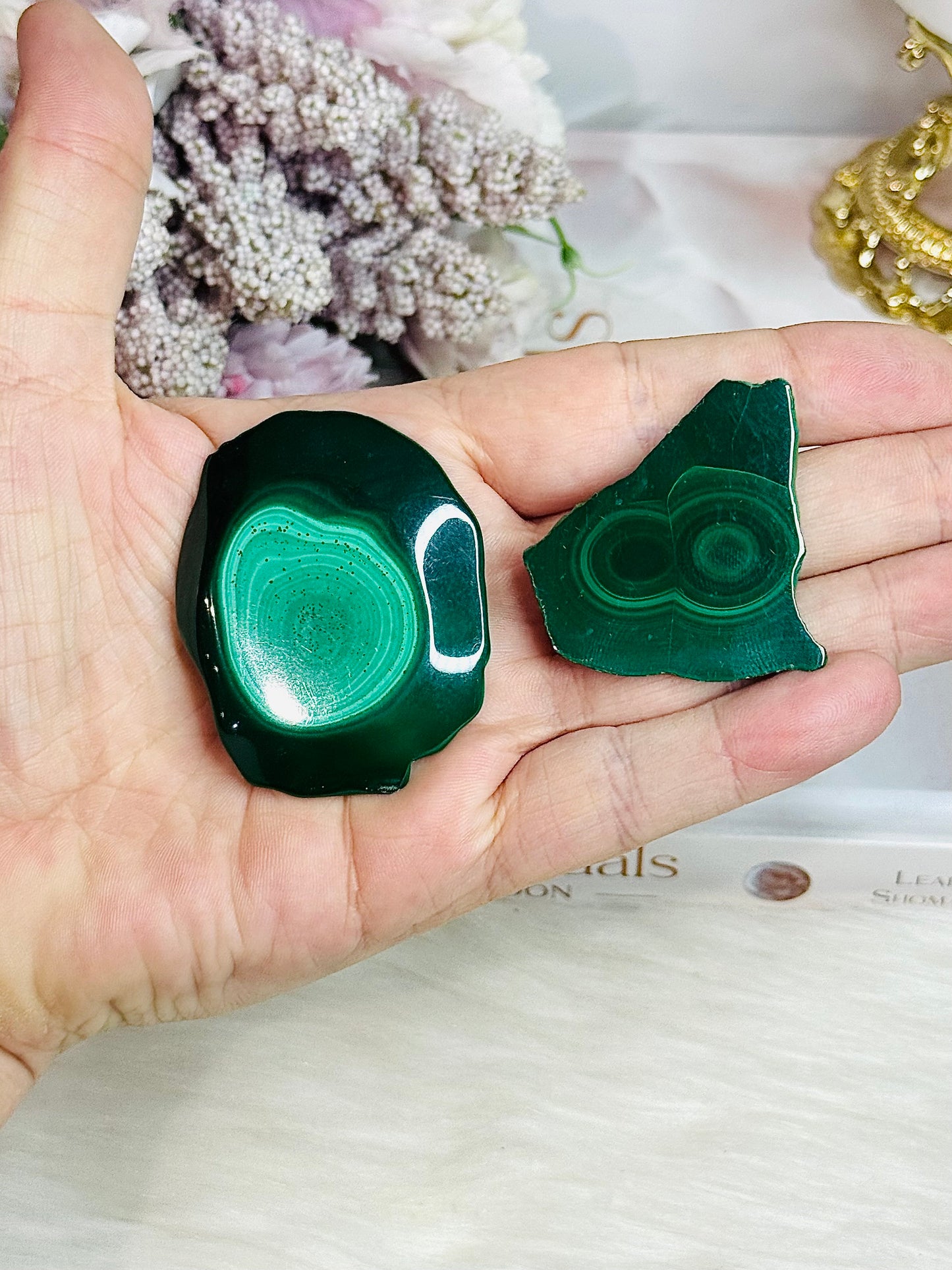 💰💰 DOUBLE DEAL 💰💰 Set of 2 Natural Malachite Slabs