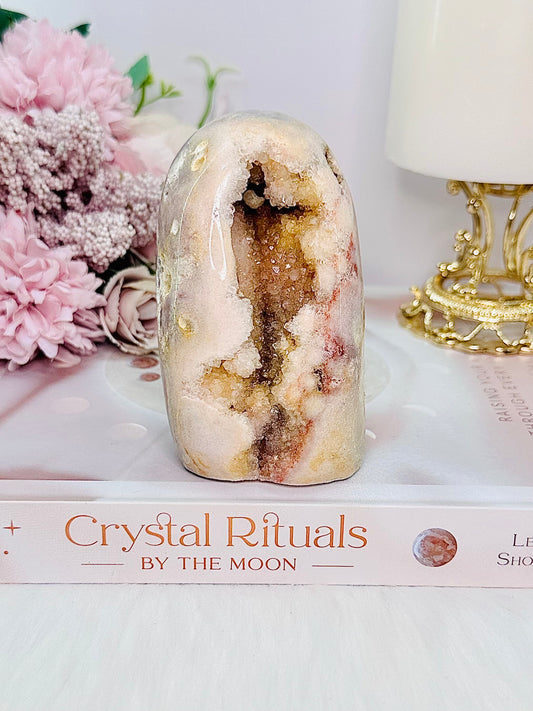 Druzy Pink Amethyst Polished Freeform From Brazil 10cm 363grams