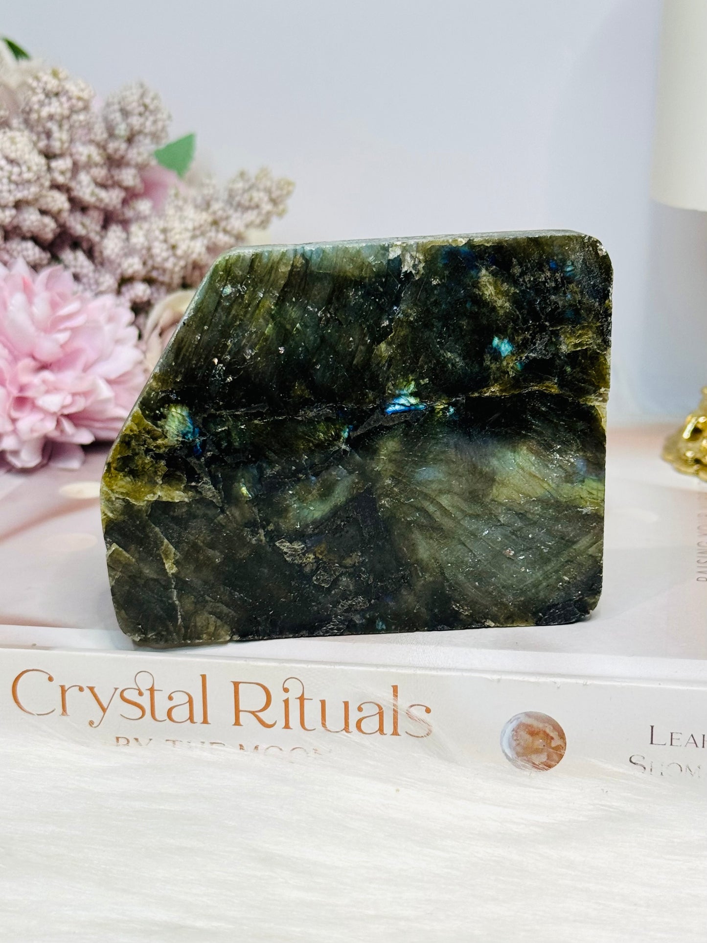 Natural Labradorite Slab 9cm