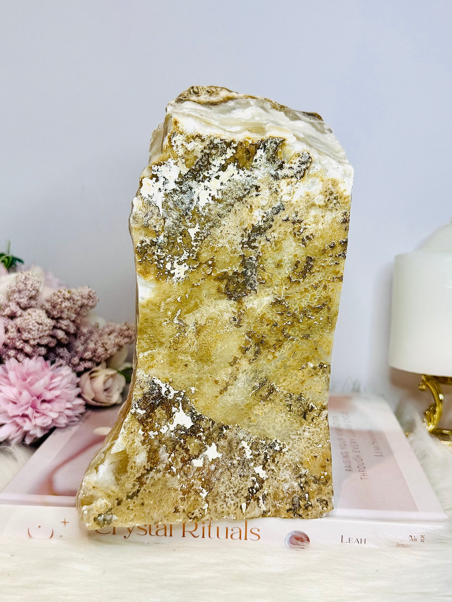 Huge Natural Aragonite Freeform | Slab 20cm Tall 3KG