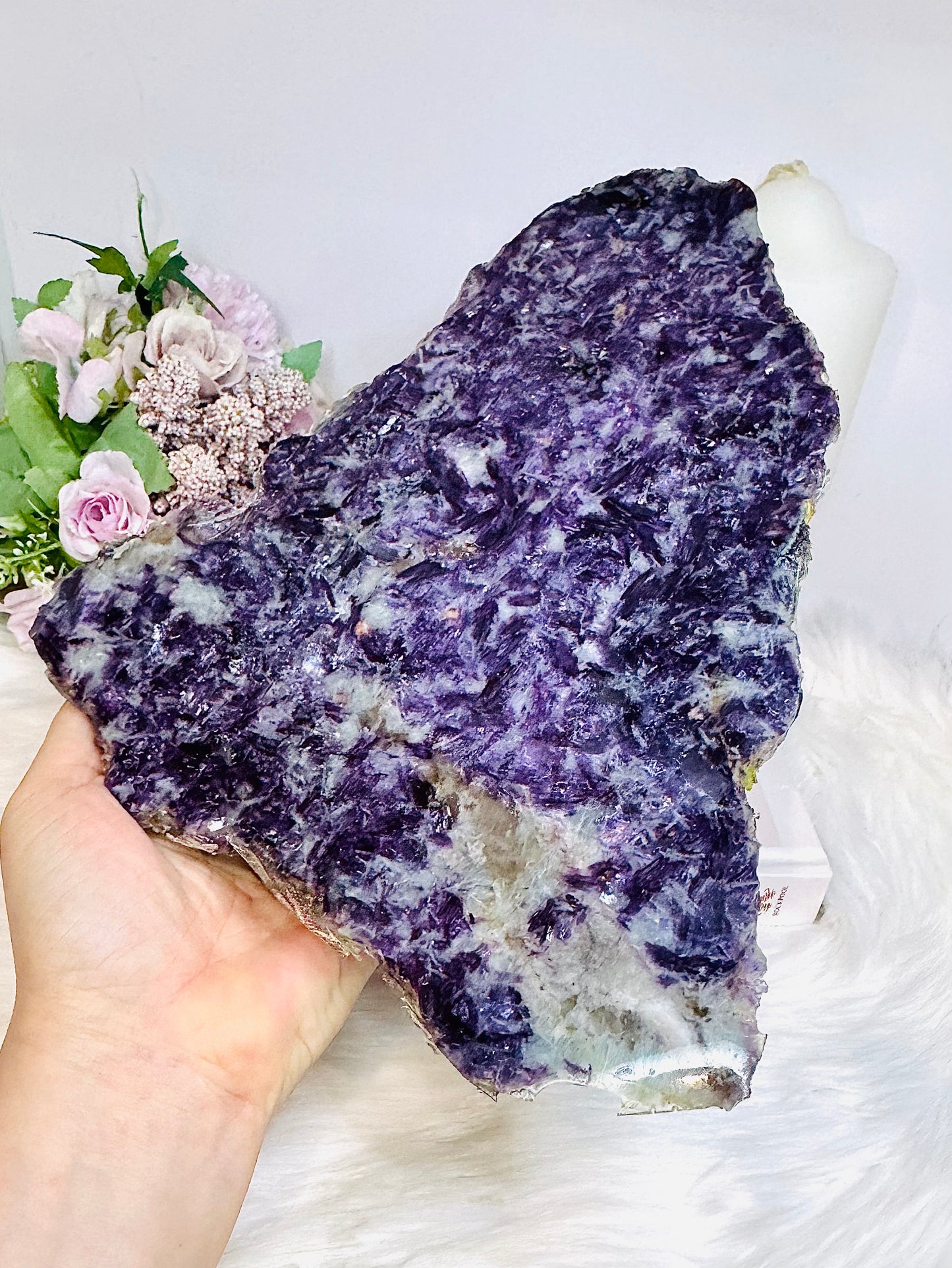 Large Lepidolite Natural Slab 24cm