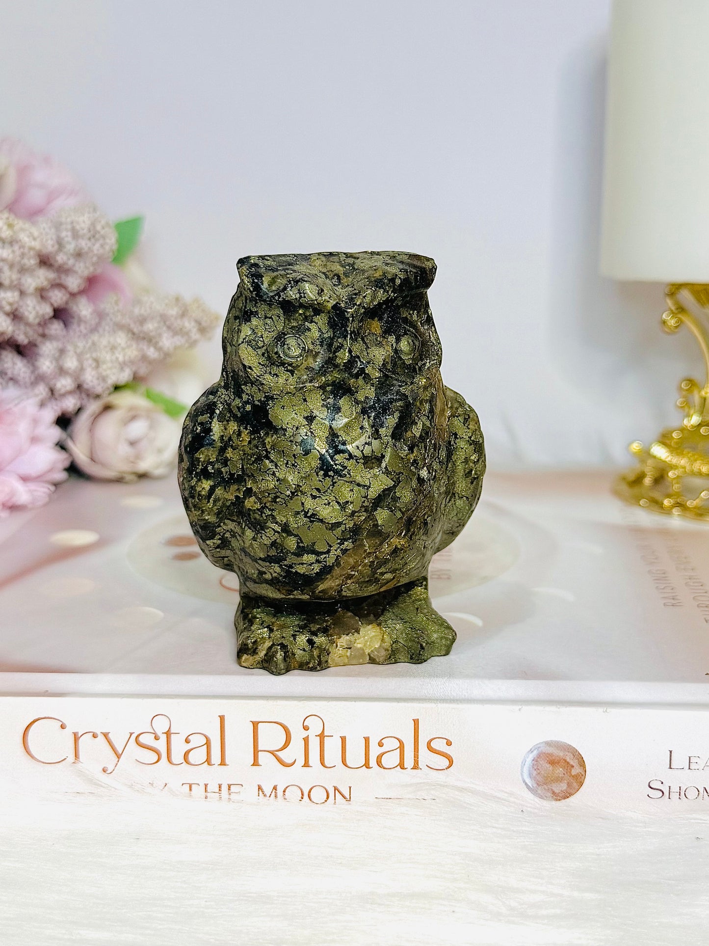 Large Pyrite Owl 8cm 461g