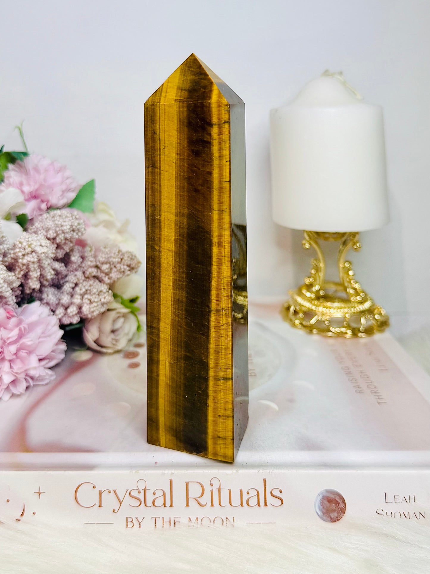 Tigers Eye Large Chunky Tower Full Of Flash 16cm