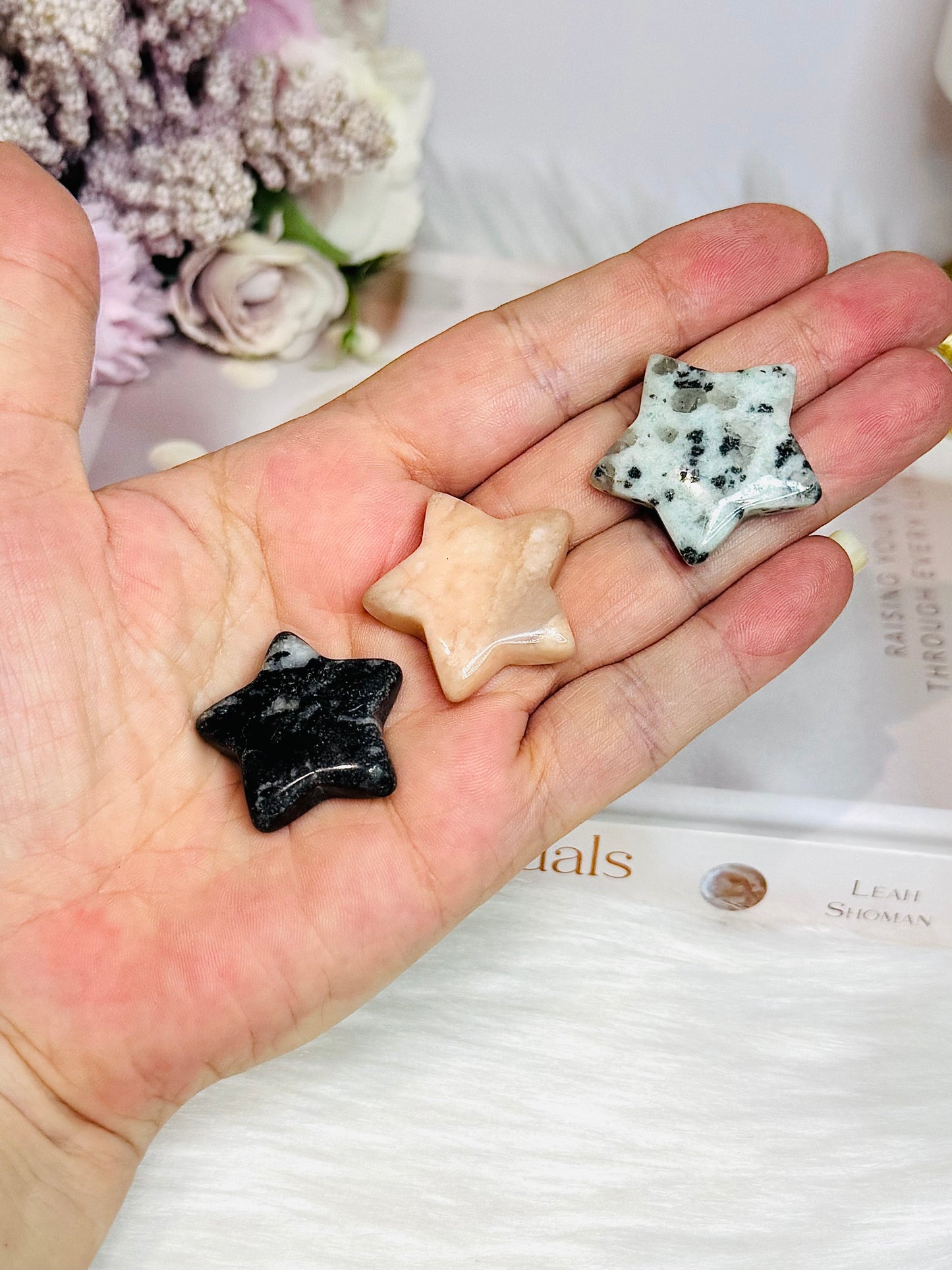 Set of 3 Crystal Hearts
