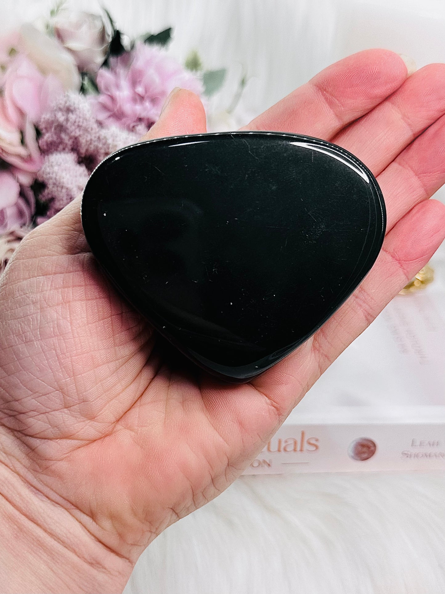 Help Heal A Broken Heart ~ Chunky Rainbow Obsidian Heart Carving