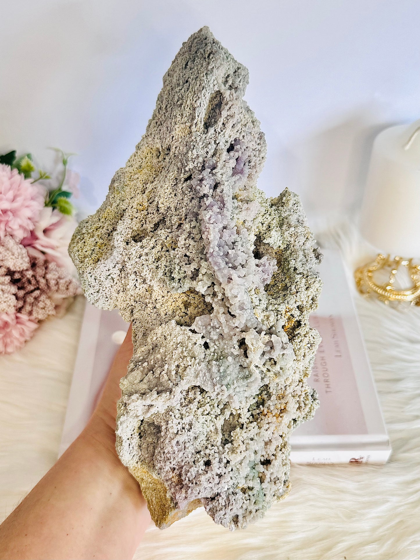 ⚜️ SALE ⚜️ Huge 26cm 2.15KG Natural Grape Agate | Purple Chalcedony Specimen