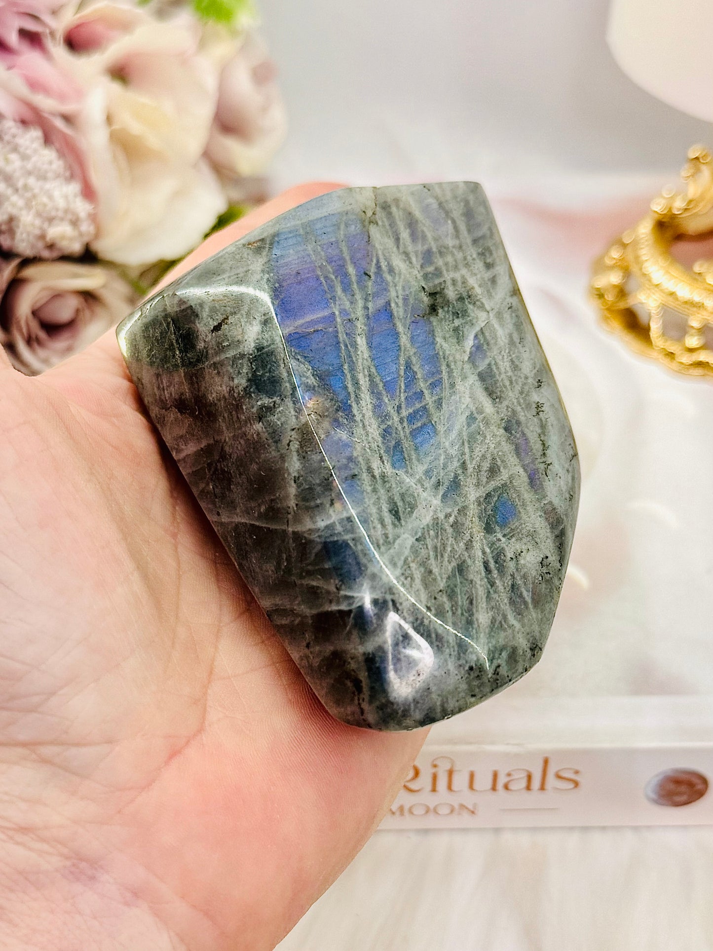 Labradorite Polished Freeform 8.5cm 320grams