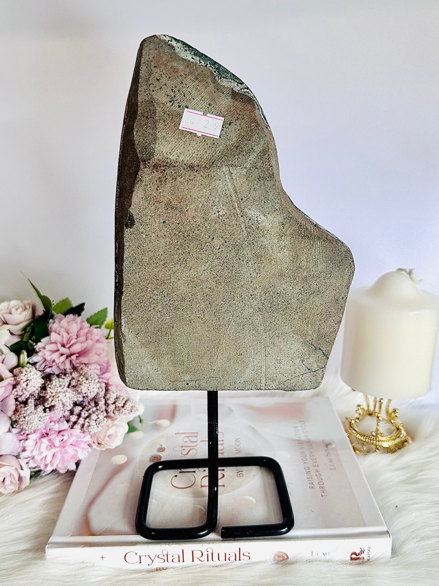 Large 30cm 2.29KG Amethyst Druzy Cluster On Stand From Brazil