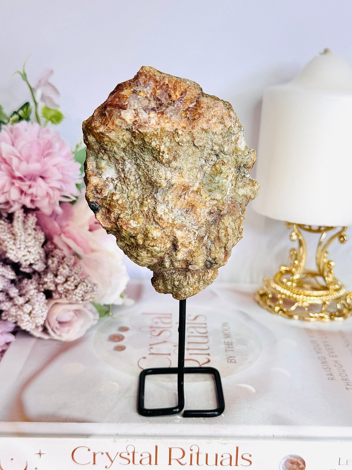 Natural Pink Amethyst Slab 15cm