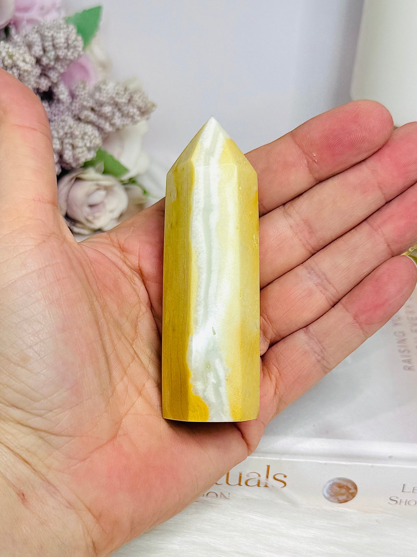 Sky Blue Quartz Tower 8.5cm