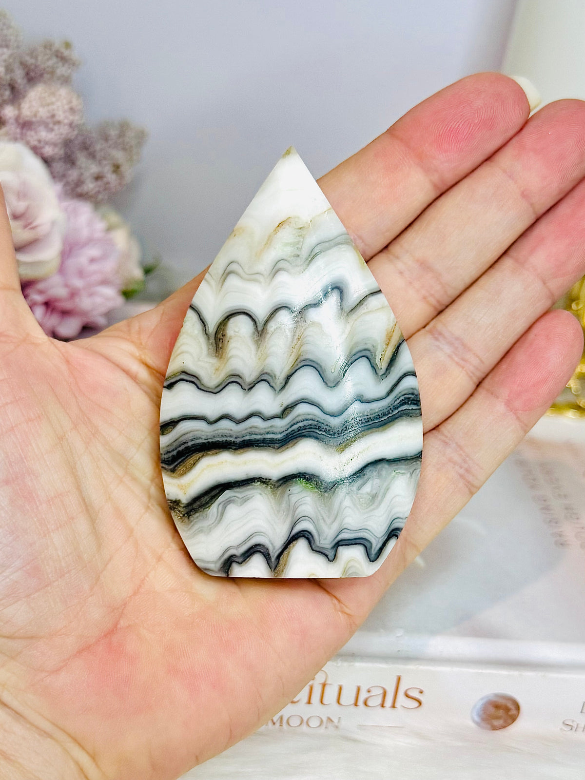 Orange Calcite Flame 8cm