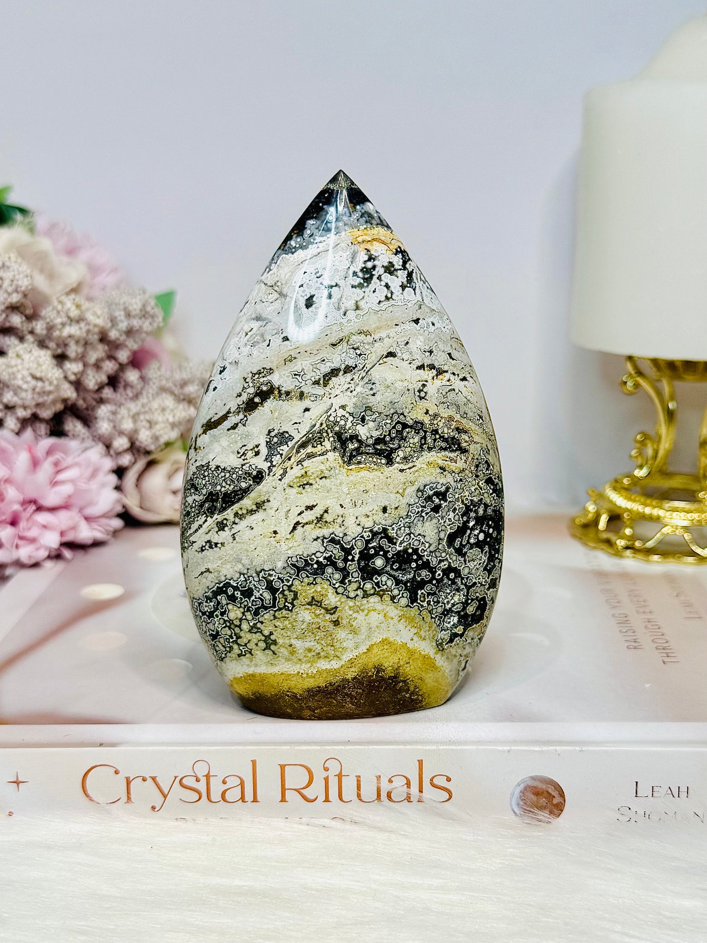 Large Ocean Jasper Teardrop | Flame 11.5cm 376g