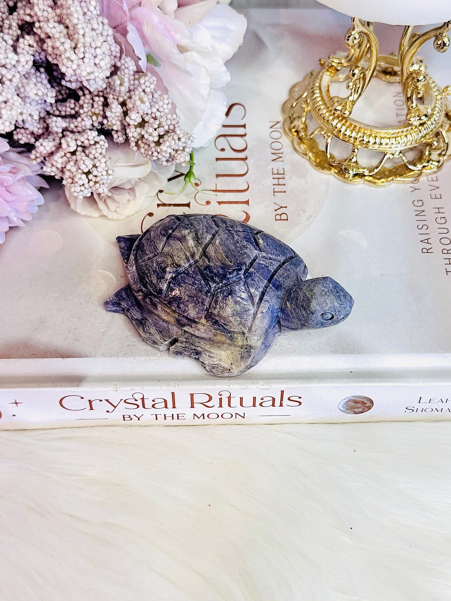 Tiffany Stone 8cm Chunky Carved Turtle