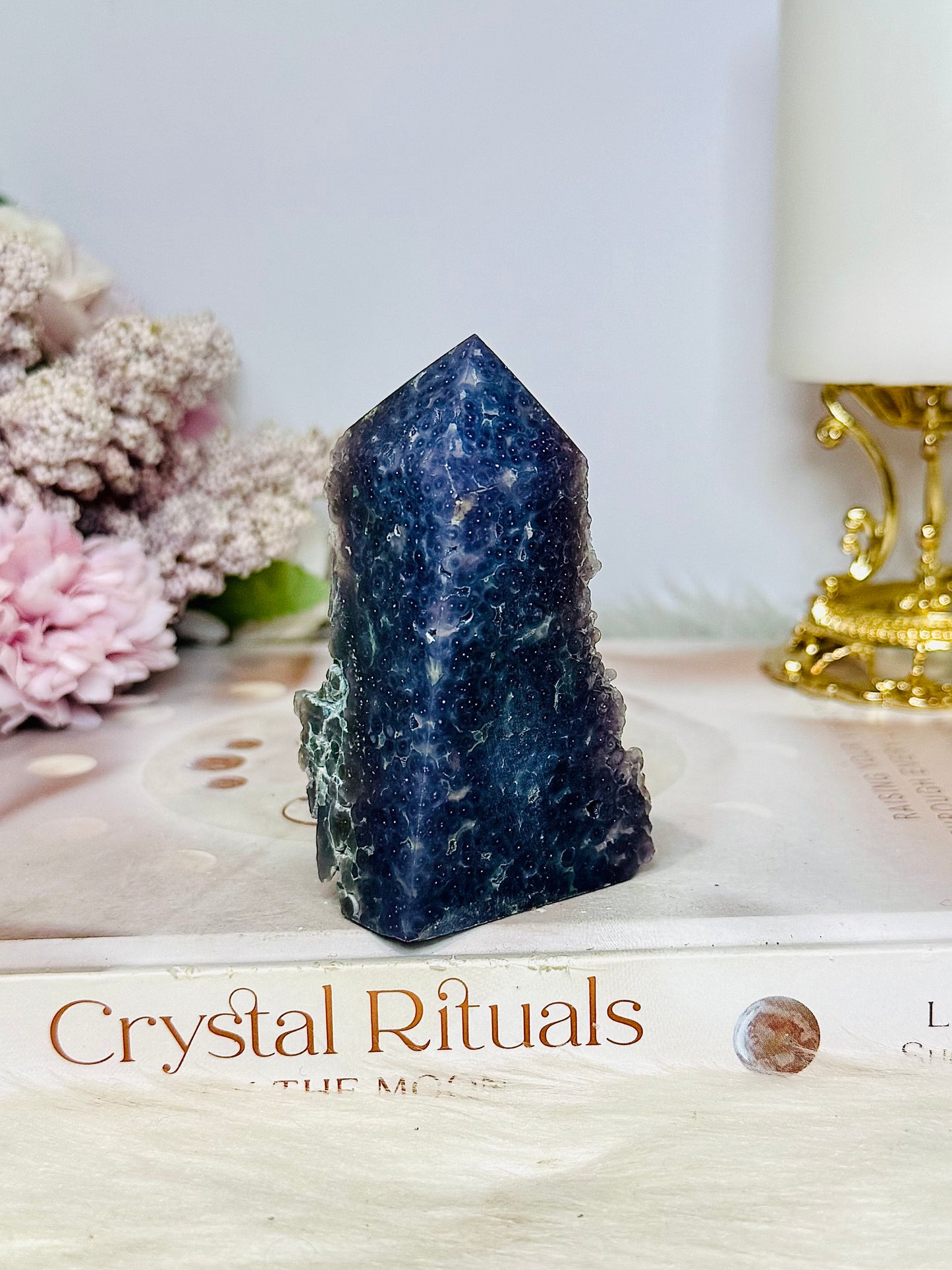 Natural Grape Agate Freeform | Tower 8cm