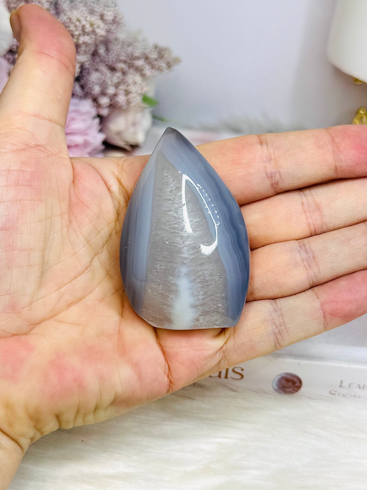 Agate Carved Flame | Freeform 6cm