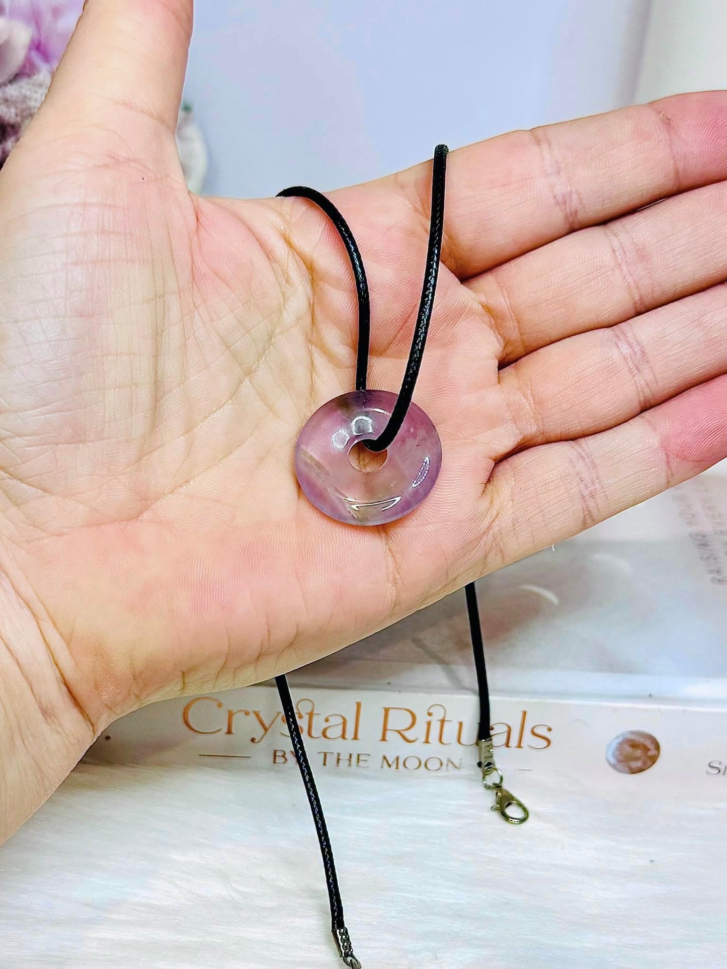 Fluorite Donut Necklace