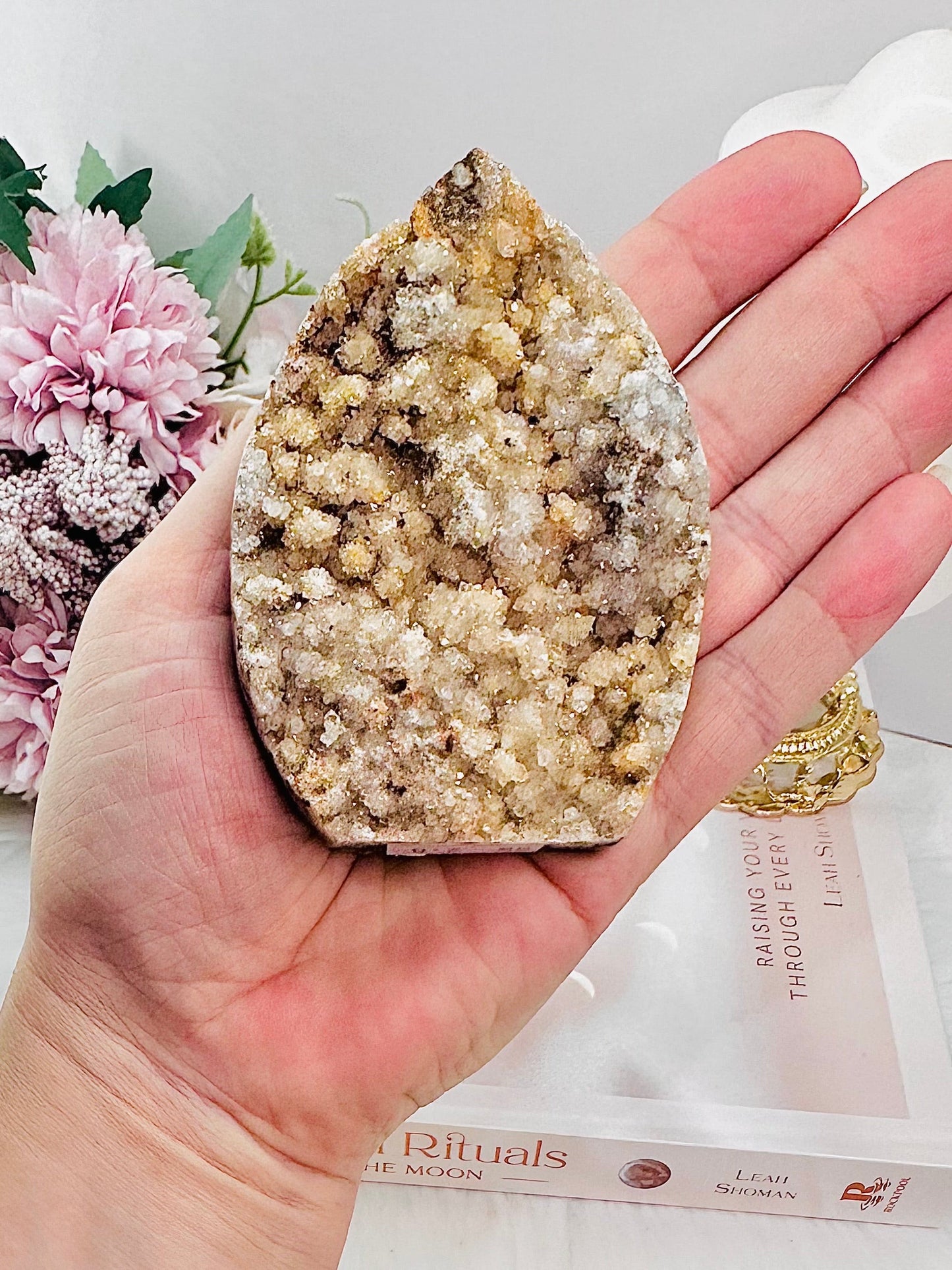 Unique Pink Amethyst Druzy Flame | Freeform From Brazil 9cm