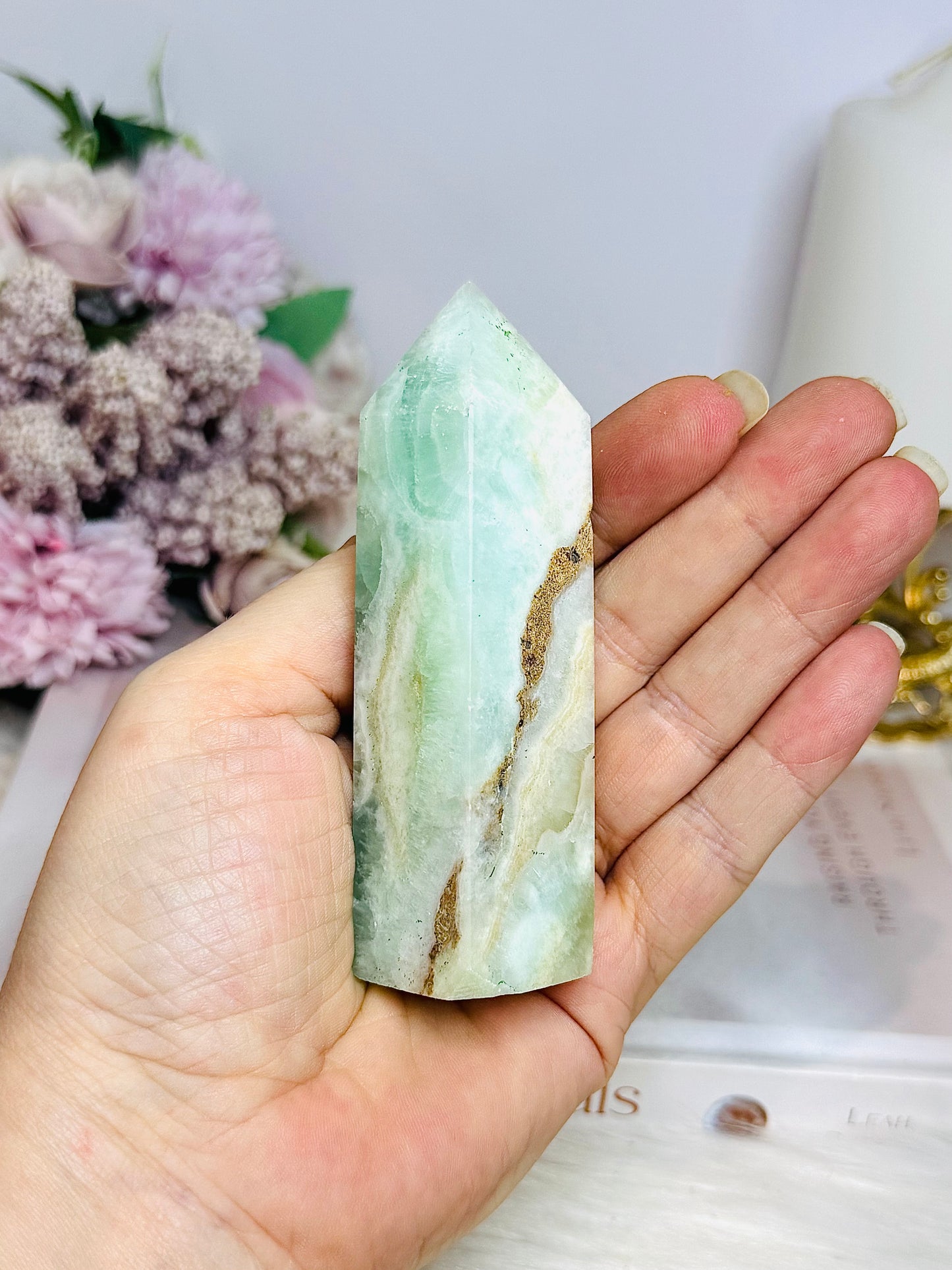 Caribbean Calcite Tower 9.5cm