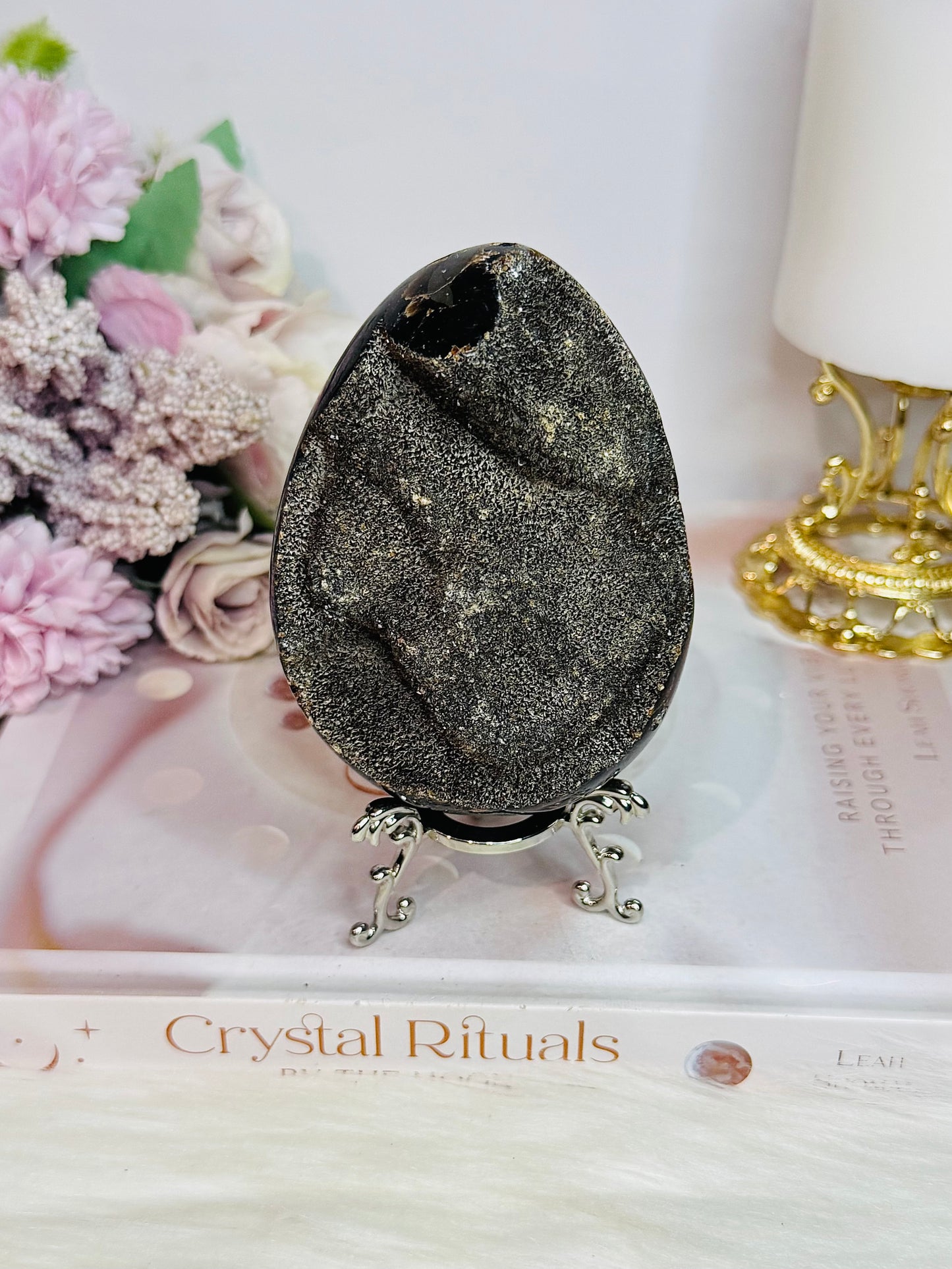 Septarian | Dragon Egg On Stand 10cm