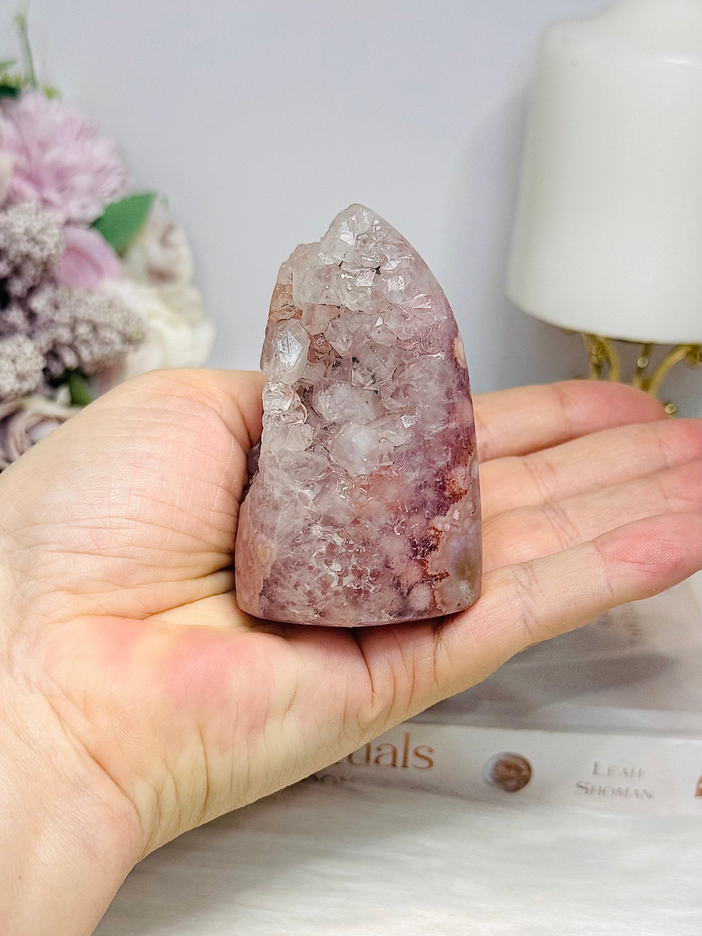 Pink Amethyst Druzy Freeform 7cm