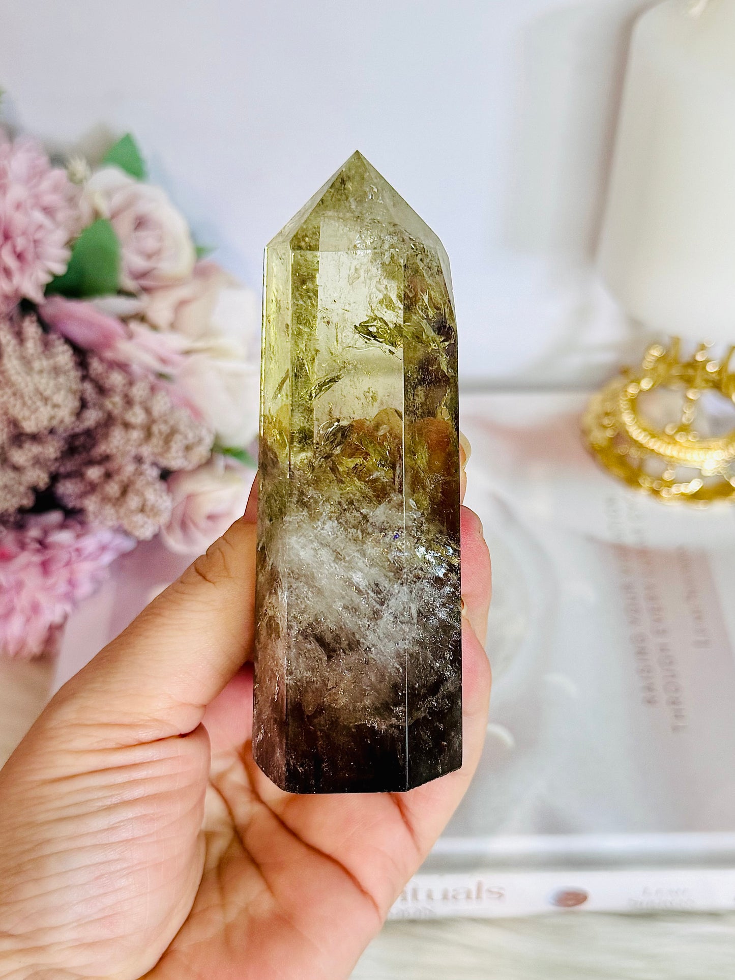 Citrine Chunky Tower 11cm