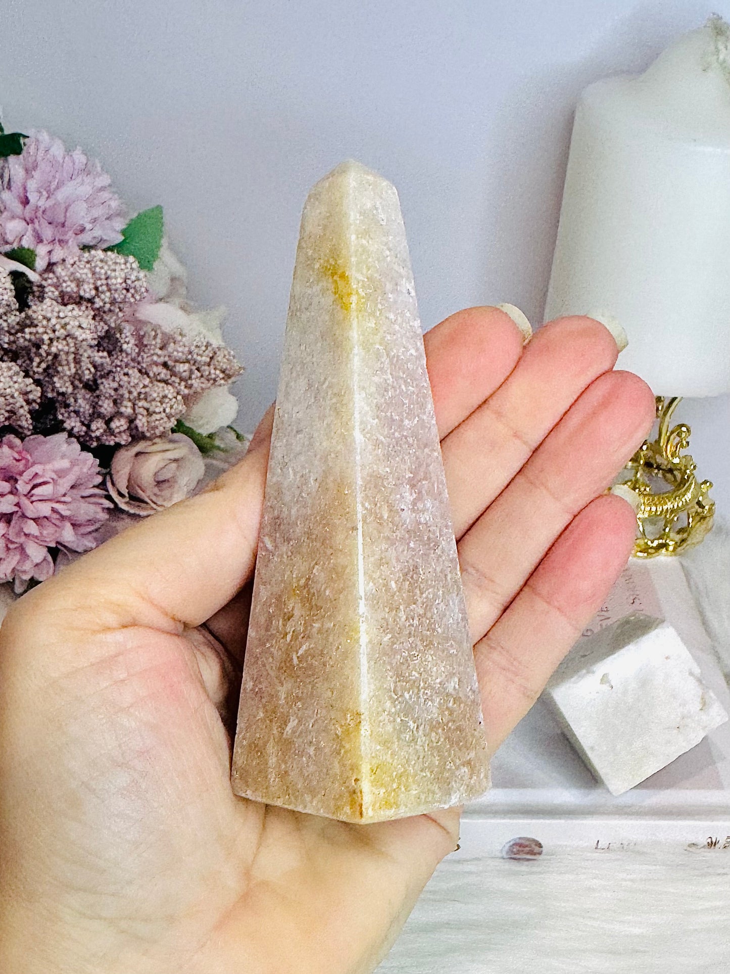 ⚜️ SALE ⚜️ Pink Amethyst Bundle ~ Tower, Large Sphere & Druzy Cube 775g