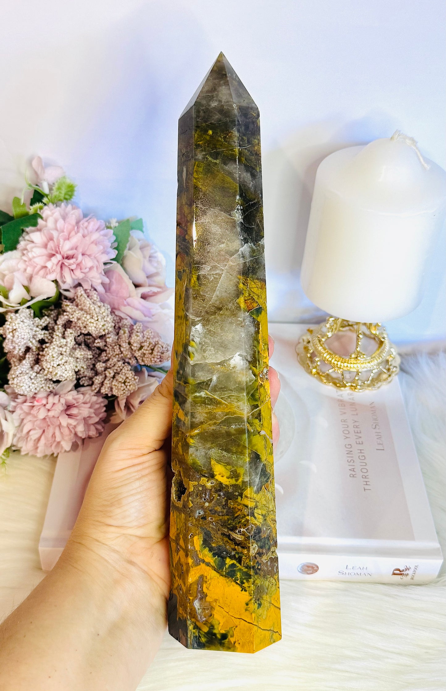 ⚜️ SALE ⚜️ Incredible Energy ~ Large Chunky 27cm Pietersite Druzy Tower