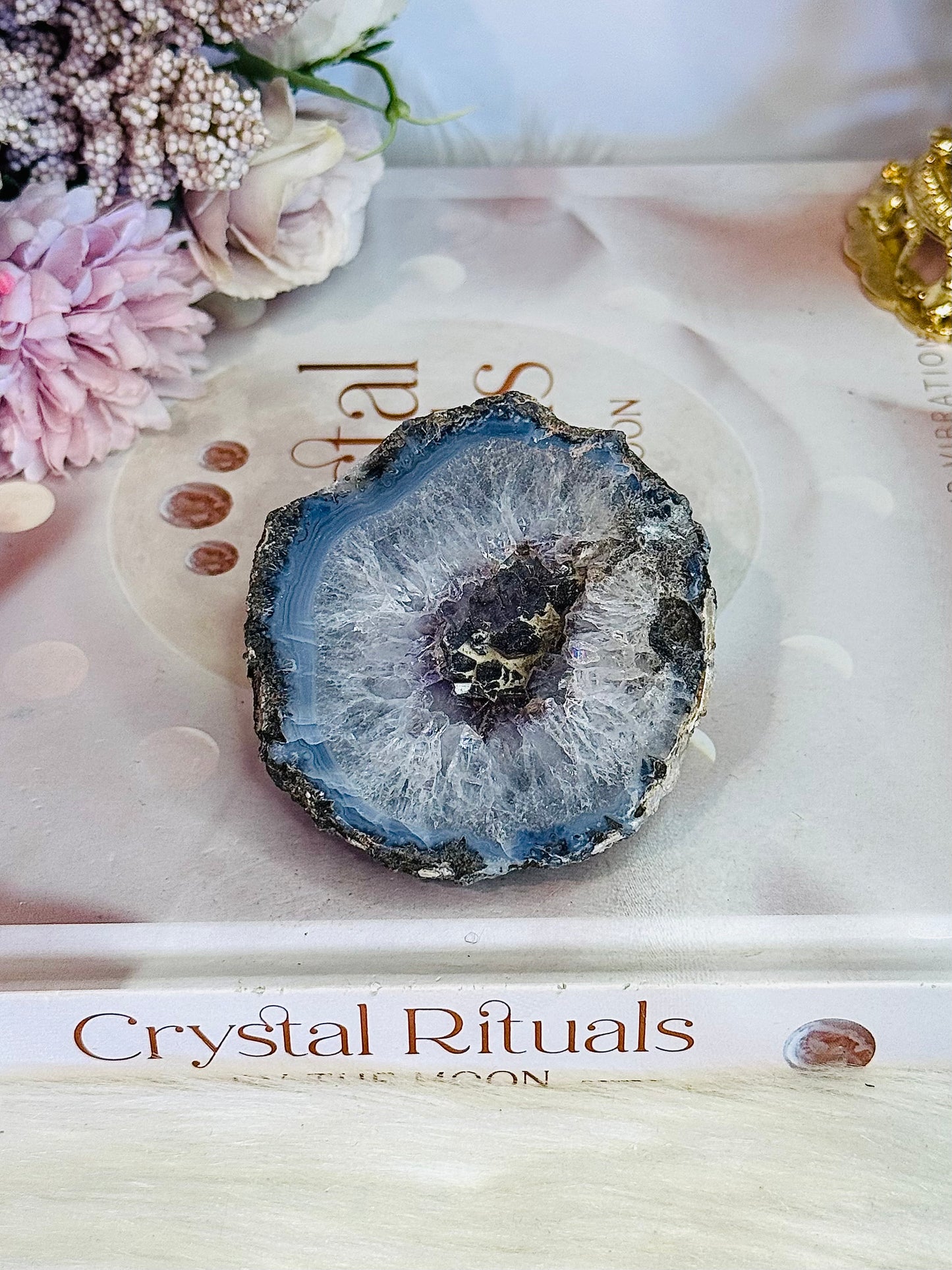 Beautiful Natural Druzy Agate Geode