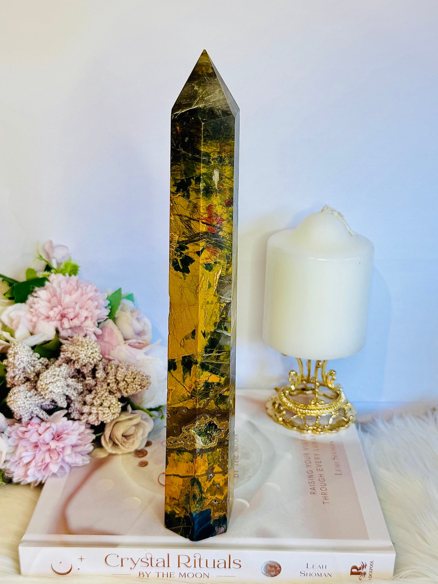 ⚜️ SALE ⚜️ Incredible Energy ~ Large Chunky 27cm Pietersite Druzy Tower