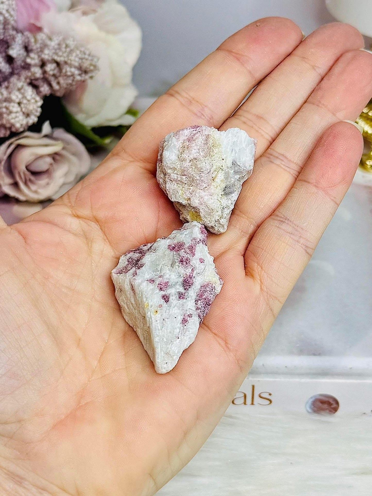 Set of 2 Natural Pink Tourmaline
