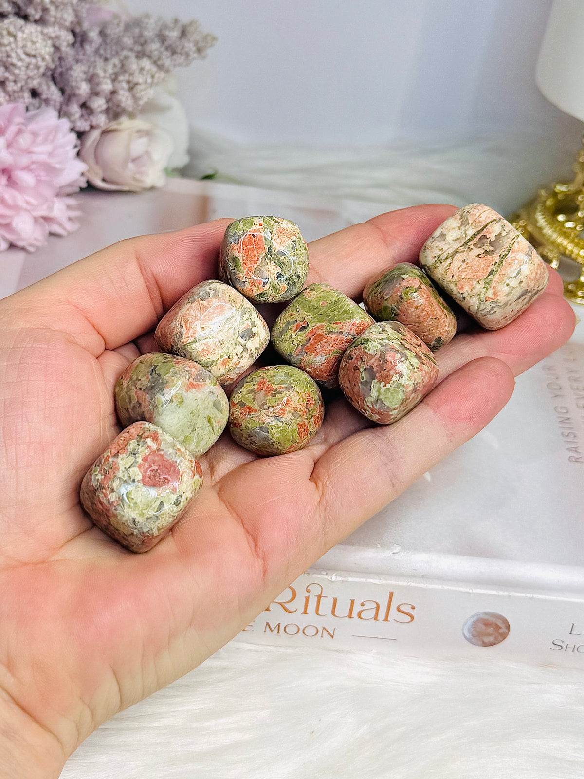Unakite Cubed Tumbles $4 each
