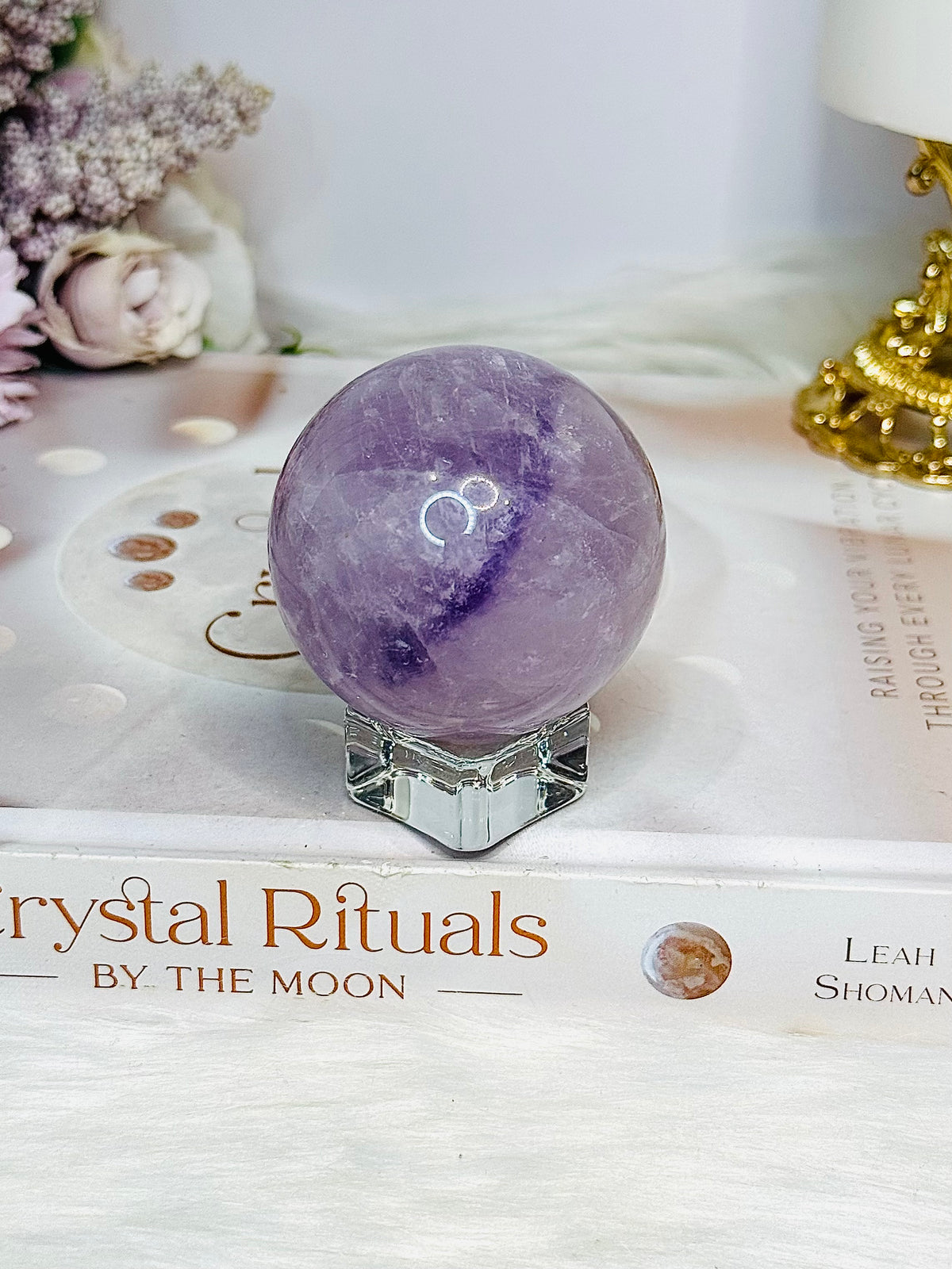 Amethyst Sphere on Stand 175g