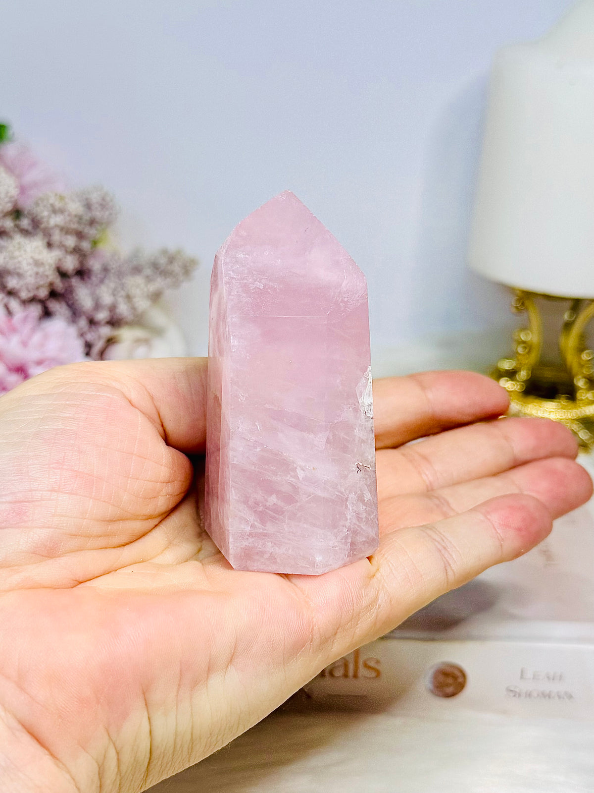 Chunky Rose Quartz Tower 7cm